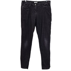 EILEEN FISHER Corduroy Dark Brown Straight Leg Cotton Pants